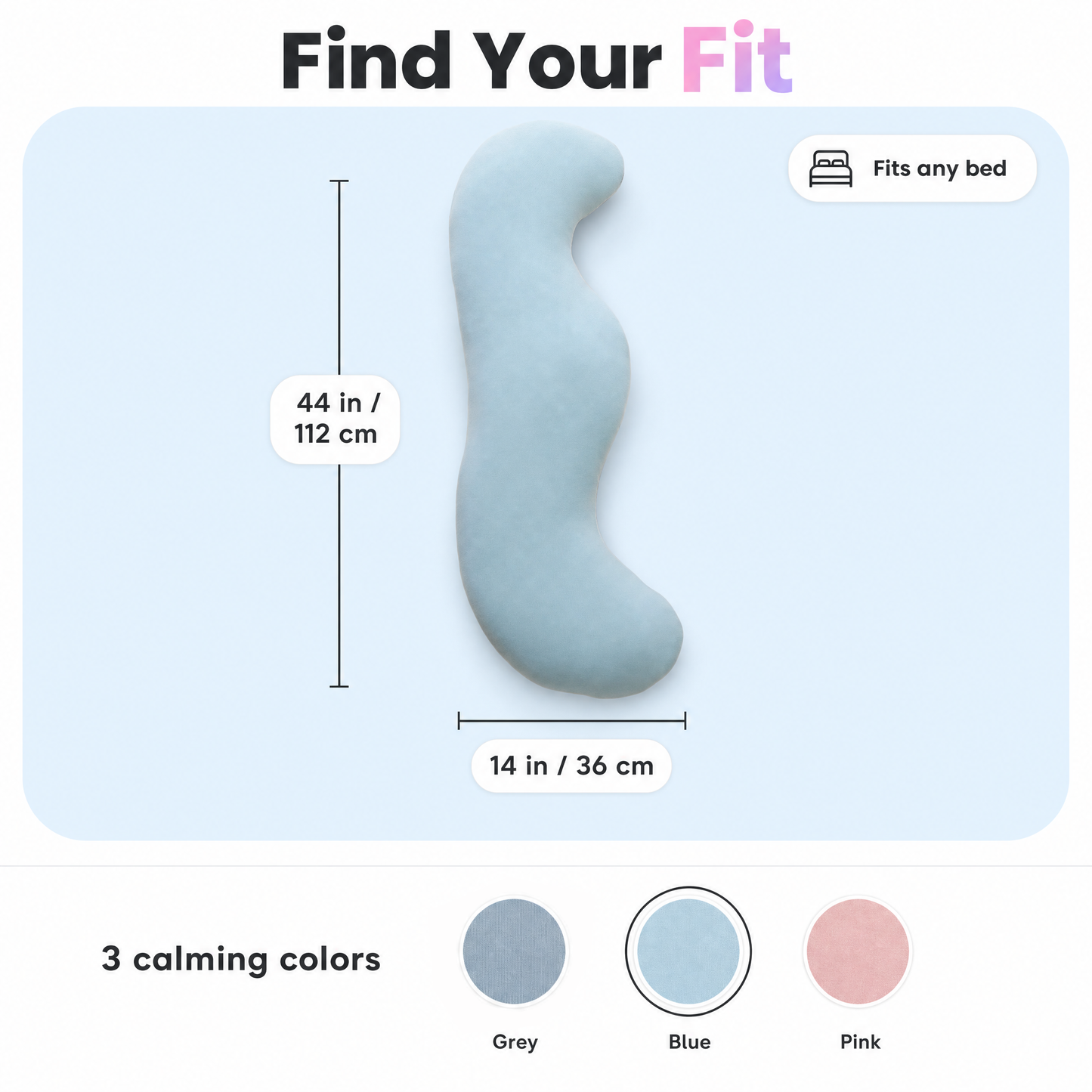 The Cuddle Curve™ Body Pillow